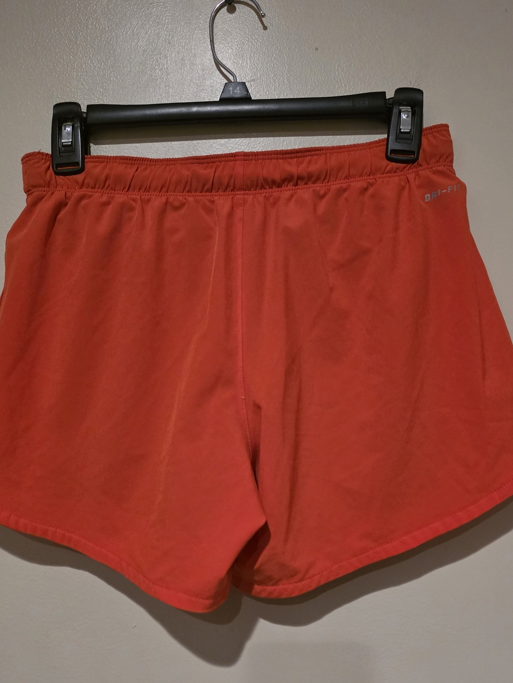 Nike Women’s Orange Athletic Shorts Dri-Fit XS Drawstring Lined Summer Active - Picture 2 of 10